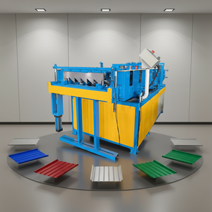 Color Coated Steel Metal Snap Lock Standing Seam Wall Panel <b>Sheet</b> Roll Forming Machine with Motor and High Safety - Product Image 1