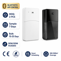 Diffuseur de parfum électrique mural en plastique de 500 ml, sans perçage, pour contrôle par application, 5 minuteurs, pour la maison, l'hôtel, logo personnalisé OEM
