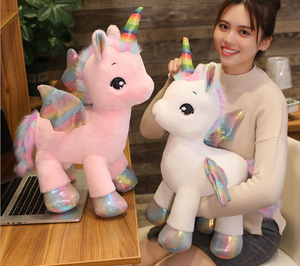 Fantástico <span class=keywords><strong>Unicornio</strong></span> de Peluche con Alas Brillantes de Arcoíris, Juguetes de Peluche para Niñas, Cuerno Único, Patas Coloridas, <span class=keywords><strong>Unicornio</strong></span> Gigante de Peluche - Product Image 4