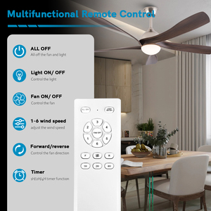 56 inch cao CFM Quạt trần Dimmable LED Đèn yên tĩnh DC động cơ hiện đại quạt trần với ánh sáng - Product Image 6