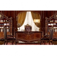 Ensemble de meubles de bureau antiques français de luxe Bureau de bureau en bois