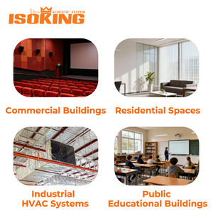 ISOKING Panneaux acoustiques modernes en fibre de verre <span class=keywords><strong>rigide</strong></span>, à haute performance CAC, encastrés, à large révélation, écologiques et ignifuges pour hôtels et appartements - Product Image 6