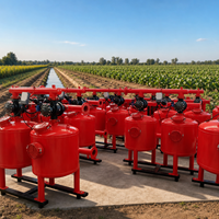Système d'irrigation multicouche professionnel en acier au carbone avec filtre à sable à lavage automatique par contre-courant PLC et sable de quartz