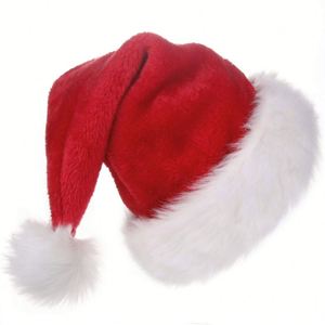 Vente flash - Chapeau de Père Noël en velours unisexe de haute qualité - Chapeaux de Noël pour adultes et enfants - Product Image 3