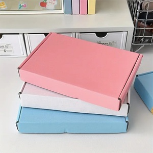 Custom Light Pink Corrugated Mailer <b>Box</b> Printed Logo Sponge Lining <b>Recycled</b> Materials-Eco-friendly E-Commerce Gift Packaging - Product Image 3