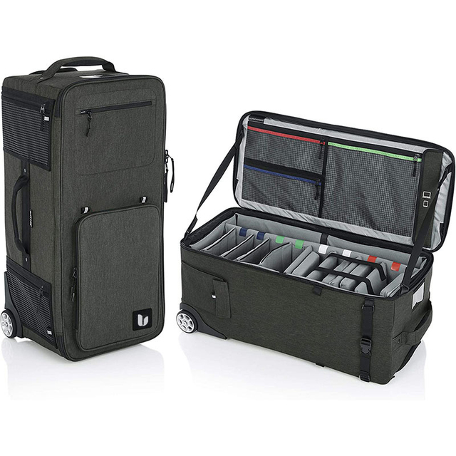 Hard Case Rolling Tool Bag Protective DSLR Camera&Video Bags Camera Trolley Lens Bags With Divider