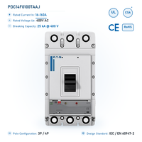 Disjoncteur modulaire Eaton PDC 100A 4P 25kA thermique-magnétique 400V AC pour la protection des moteurs
