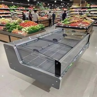 Réfrigérateur de présentation pour commande de fondue, restaurant Malatang, vitrine de présentation fraîche, refroidisseur