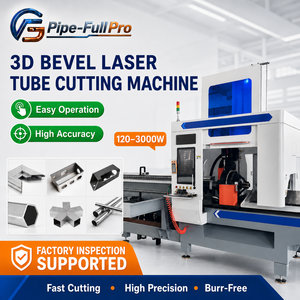 Máquina de Corte de Tubos Láser Portátil Pequeña, Totalmente Automática, Máquina de Corte de Orificios para Pasamanos de Escaleras con Plasma CNC - Product Image 1