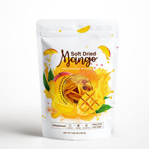 Digital Print Plastic Dried Fruit Package Dry Strawberries Lemon Banana Food Pouch Packing Snack Candy Freeze Packaging Bag