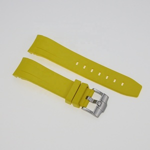 Bracelet de montre SKX007 en caoutchouc vulcanisé jaune de haute qualité, avec trous de 1,8 mm et 2,5 mm, largeur de 22 mm, bracelet premium pour montres - Product Image 6