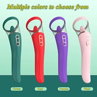 Vagina-Saugdildo Vibrator Sexspielzeug für Frauen Zungen-Leck-Klitoris-Stimulator Brustwarzen-Sauger Doppelkopf-Vibrator Massagegerät