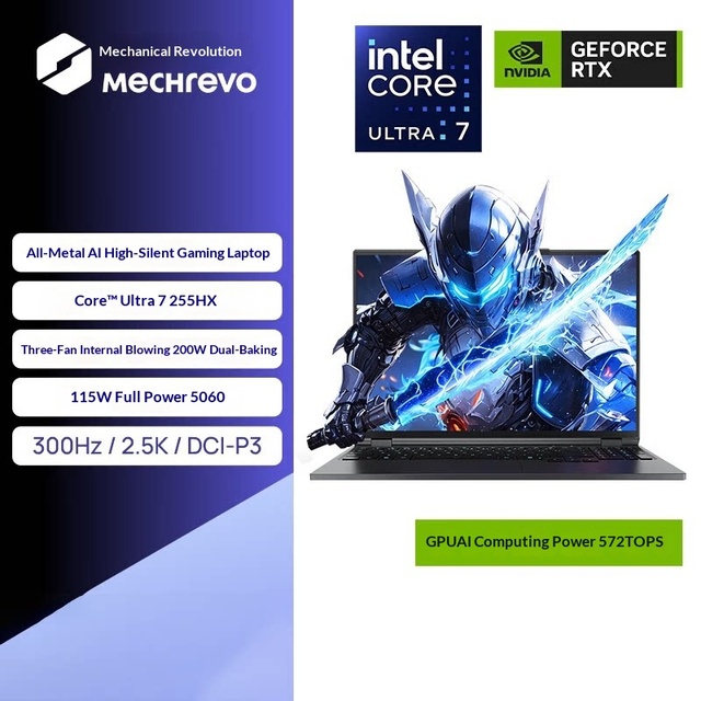 Brank New Mechrevo Yaoshi 16 Ultra Aurora Gaming Laptop Ultra 7 255HX Full Power RTX5060 Optional Student RTX50 Series Laptops