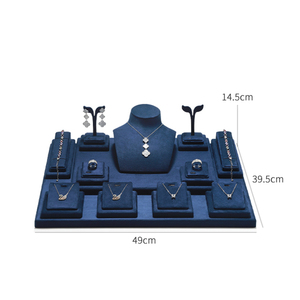 Professional Jewelry Display Organizer Set Custom Jewelry Necklace Ring Earring Display Stand Set for Shop Counter - Product Image 1