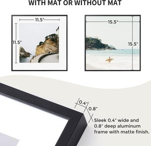 <span class=keywords><strong>Cadre</strong></span> photo en métal <span class=keywords><strong>noir</strong></span> en aluminium de qualité supérieure à faire soi-même pour affiche murale <span class=keywords><strong>Cadre</strong></span> photo - Product Image 3