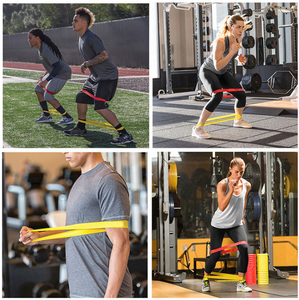 Banda <span class=keywords><strong>de</strong></span> <span class=keywords><strong>Resistencia</strong></span> Circular <span class=keywords><strong>de</strong></span> Látex TPE <span class=keywords><strong>de</strong></span> Alta Elasticidad e Inodora y Círculo <span class=keywords><strong>de</strong></span> Tensión - Product Image 4