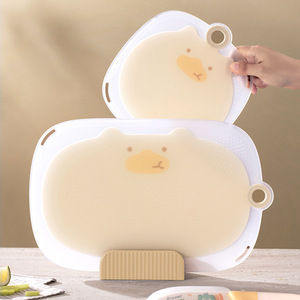 เขียงพลาสติกสำหรับหั่นผักผลไม้เนื้อสัตว์ ทำความสะอาดง่าย ทนทาน ใช้ในครัวเรือน ขายส่งจากโรงงาน - Product Image 4