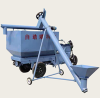 Camion d'alimentation électrique automatique à trois roues pour les fermes porcines, chariot d'alimentation électrique pour élevages