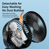 Nouveau ventilateur de bureau portable à clip, silencieux, vent puissant, pliable, télescopique, mini ventilateur à 3 pales, batterie 5V, pour poussette de bébé, utilisation en extérieur