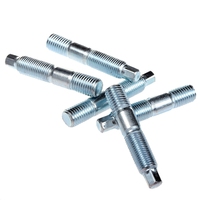 Vis à tête cylindrique double en acier au carbone zingué fiable M6-M24 DIN 939 pour bride de tuyauterie de construction – Approvisionnement direct usine