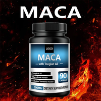 Café de Maca Marque Blanche OEM/ODM pour l'Amélioration des Hanches et des Fesses avec Extrait de Ginseng, Antioxydant, Soutien Immunitaire et Tonique Énergisant pour Adultes