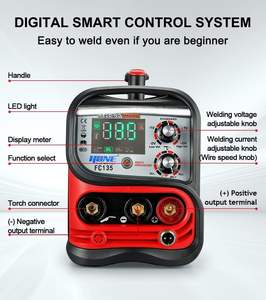 HONE FC135 1kg 110V Gasloses MIG-Schweißgerät MIG/Stab/Lift-Tig 3-in-1 mit Großem LCD-Display, Fülldraht MIG-Schweißer 110V - Product Image 6