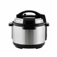 Cuiseur à riz automatique portable 1L en alliage d'aluminium, à écran tactile numérique invisible, faible teneur en sucre, écologique, avec tasse doseuse