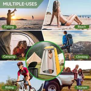 Tente de douche extérieure étanche <span class=keywords><strong>pour</strong></span> la vie privée Vestiaire portable <span class=keywords><strong>Camping</strong></span> Randonnée Plage <span class=keywords><strong>Toilette</strong></span> Douche Salle de bain - Product Image 4