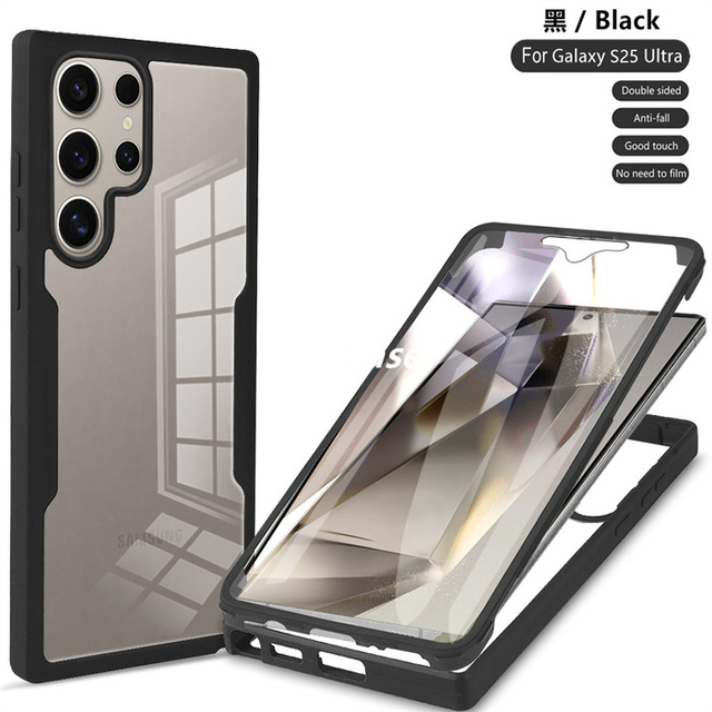 Lichicase Double Sided 360 Full Protection Transparent Phone Case for Samsung M36 Screen Protector Mobile Phone Cover
