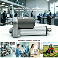 Actionneur linéaire DC YH8-525, course de 2500 mm, étanche IP65, moteur à balais, capacité de charge de 2500 N pour maison intelligente, bateau, vélo électrique