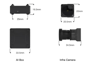 Kamera Infra CADDXFPV 1500TVL Lensa 2.8mm 16:9/4:<span class=keywords><strong>3</strong></span> NTSC/PAL Dapat Diganti Dengan Lensa Pengganti Kamera Drone ZLD - Product Image 5