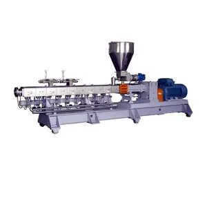 Plastic polymer compounding extrusion machinery