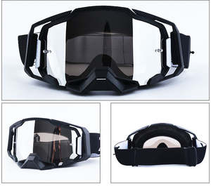 Vente en gros de lunettes de sport, bande élastique réglable, Motocross, usine, personnalisé, lunettes de Moto coupe-vent Mx Dirt Bike, lunettes de Moto - Product Image 5