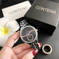 Reloj de Pulsera de Cuero de Cocodrilo con Aleación de Cuarzo para Mujer, Etiqueta Privada Personalizada, Diseño de Moda de Alta Calidad, Estilo Antiguo de Dibujos Animados, Lujo, 38 mm