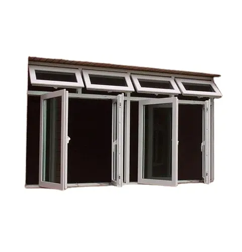 Doppia singola finestra sospesa strato superiore di alta qualità unidirezionale produttore temperato porta porte e sul tetto finestra di vetro personalizzata