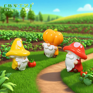 Weij Cartoon Simpatici Funghi, Zucca, Verdure, Nano, Oggetti Decorativi Fai-da-te, Ornamento da Scrivania o per Auto - Product Image 3