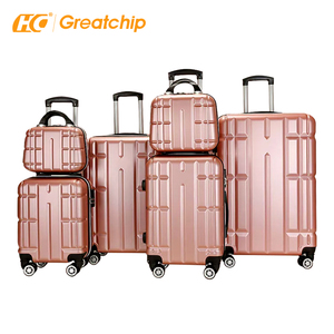 Set di 6 pezzi Hardshell in ABS <span class=keywords><strong>Elite</strong></span> con bagaglio di lusso in acciaio per <span class=keywords><strong>viaggi</strong></span> Executive transcontinentali e spedizioni familiari a cinque stelle - Product Image 5