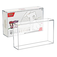 Boîte de présentation en acrylique transparente épaissie anti-UV 151 Ultra Premium Collection avec aimant puissant