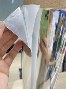Película de vinilo metalizado cromado autoadhesiva sin burbujas, perfecta para <span class=keywords><strong>carteles</strong></span> de decoración Exterior Interior de coche - Product Image 2