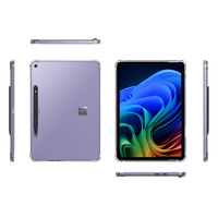 Pour Surface Pro 12 "étui transparent, léger antichoc coin souple coque arrière en TPU pour Microsoft Surface Pro 12 2025