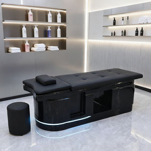 เตียงนวดศีรษะแบบไทยทำจากไฟเบอร์กลาส เตียงสระผมพร้อมระบบหมุนเวียนน้ำ เตียงสปาผมพร้อมเครื่องอบไอน้ำ - Product Image 1