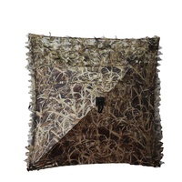 Abri de chasse au canard portable rigide en forme d'arbre, camouflage au sol, 3 panneaux, avec cadre et tente de camouflage pour la chasse sur le sol