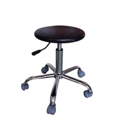 Chaise de laboratoire moderne pour dentiste, en cuir PU, antistatique, réglable en hauteur, pivotante avec roulettes