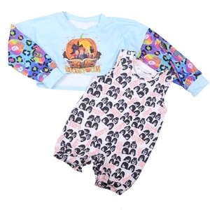 <b>Halloween</b> Day Custom Wholesale Babys Romper Long Sleeved <b>Top</b> Winter Soft Clothing for Girls 0-12 Years Old - Product Image 1