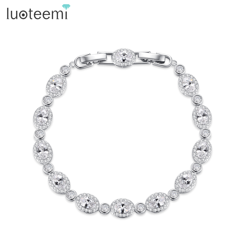 LUOTEEMI New Arrival Rhodium White Gold