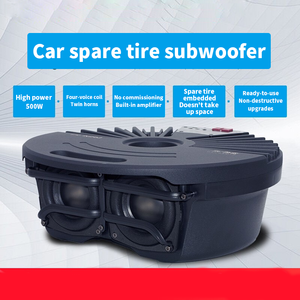 Sistema de Audio para <span class=keywords><strong>Coche</strong></span> Subwoofers de Competición Bajo Asiento Profesional Amplificador de Potencia Incorporado Altavoz Subwoofer Activo para Rueda de Repuesto - Product Image 6