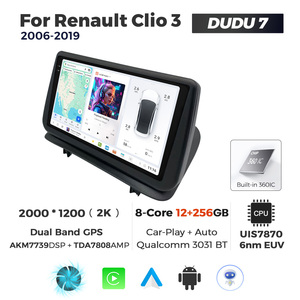 Dudu Android <span class=keywords><strong>Car</strong></span> hệ thống đa phương tiện cho <span class=keywords><strong>Renault</strong></span> clio3 2006-2019 với màn hình chuyển hướng âm nhạc Carplay Android Auto - Product Image 3