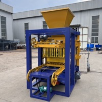 Machine à blocs creux en béton QTJ4-24, équipement de production de briques de pavage pour usine de construction