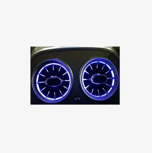 Soplador de aire de salida para coche, turbina de luz Interior LED, ventilación delantera/trasera, 16 colores, gran oferta, 2022