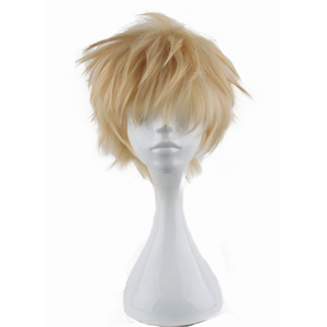 Mi héroe Academia <span class=keywords><strong>Bakugou</strong></span> Katsuki peluca <span class=keywords><strong>Anime</strong></span> <span class=keywords><strong>Cosplay</strong></span> corto peluca rubia - Product Image 2